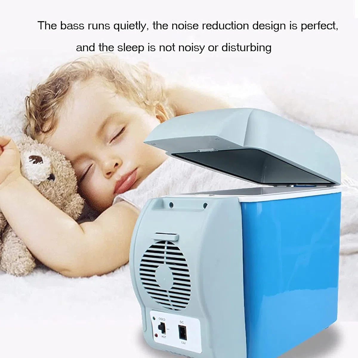 Mini refrigerador Refrigerador pequeño Refrigerador 7.5L Mini refrigerador para automóvil Refrigerador para automóvil Congelador para automóvil Refrigerador de viaje compacto portátil