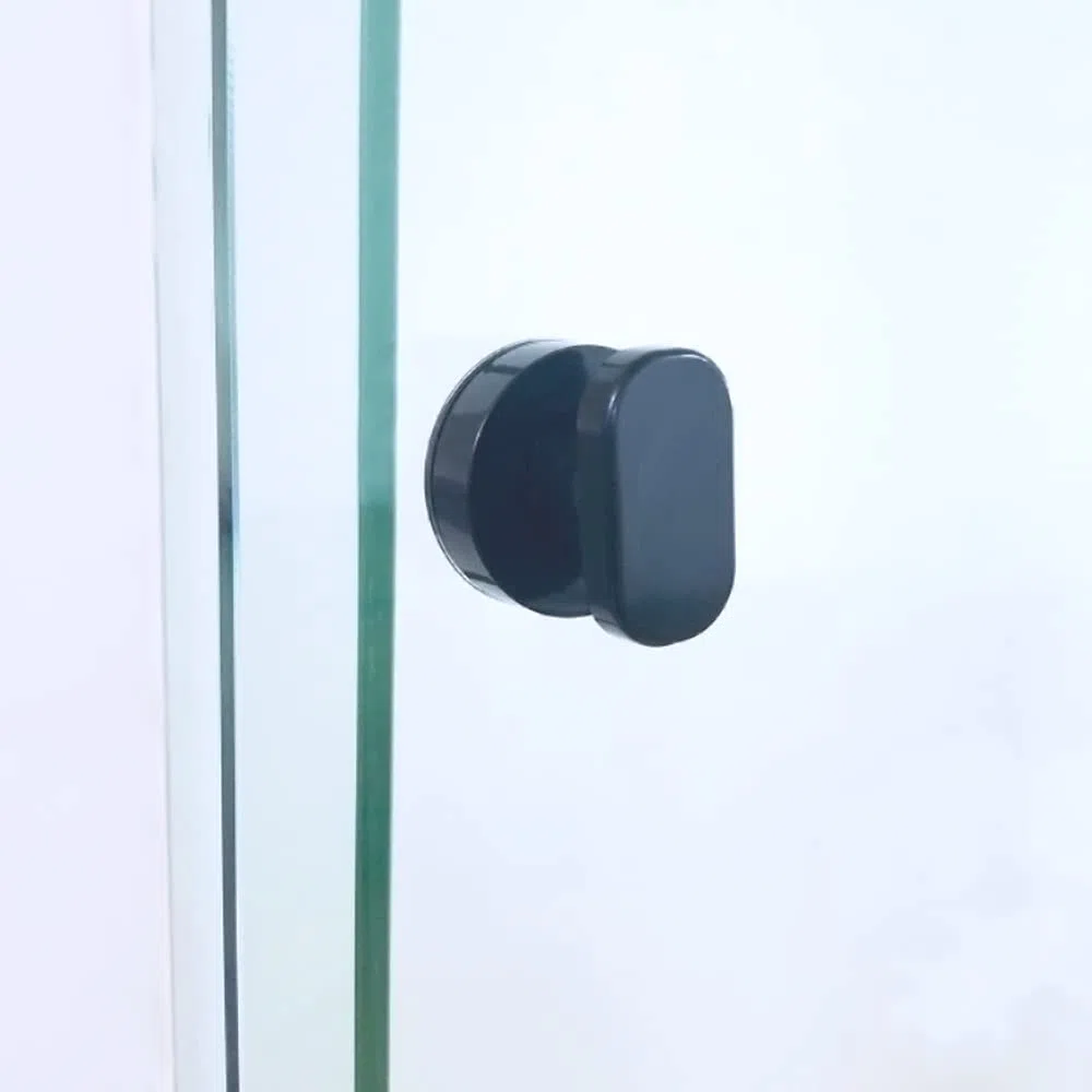 KAFENDA Adhesivo fuerte ventosa manijas de puertas y ventanas de vidrio. Cocina, nevera, cajonera, mueble tirador. agarraderas de baño, manijas sin agujeros, ventosas(negro)