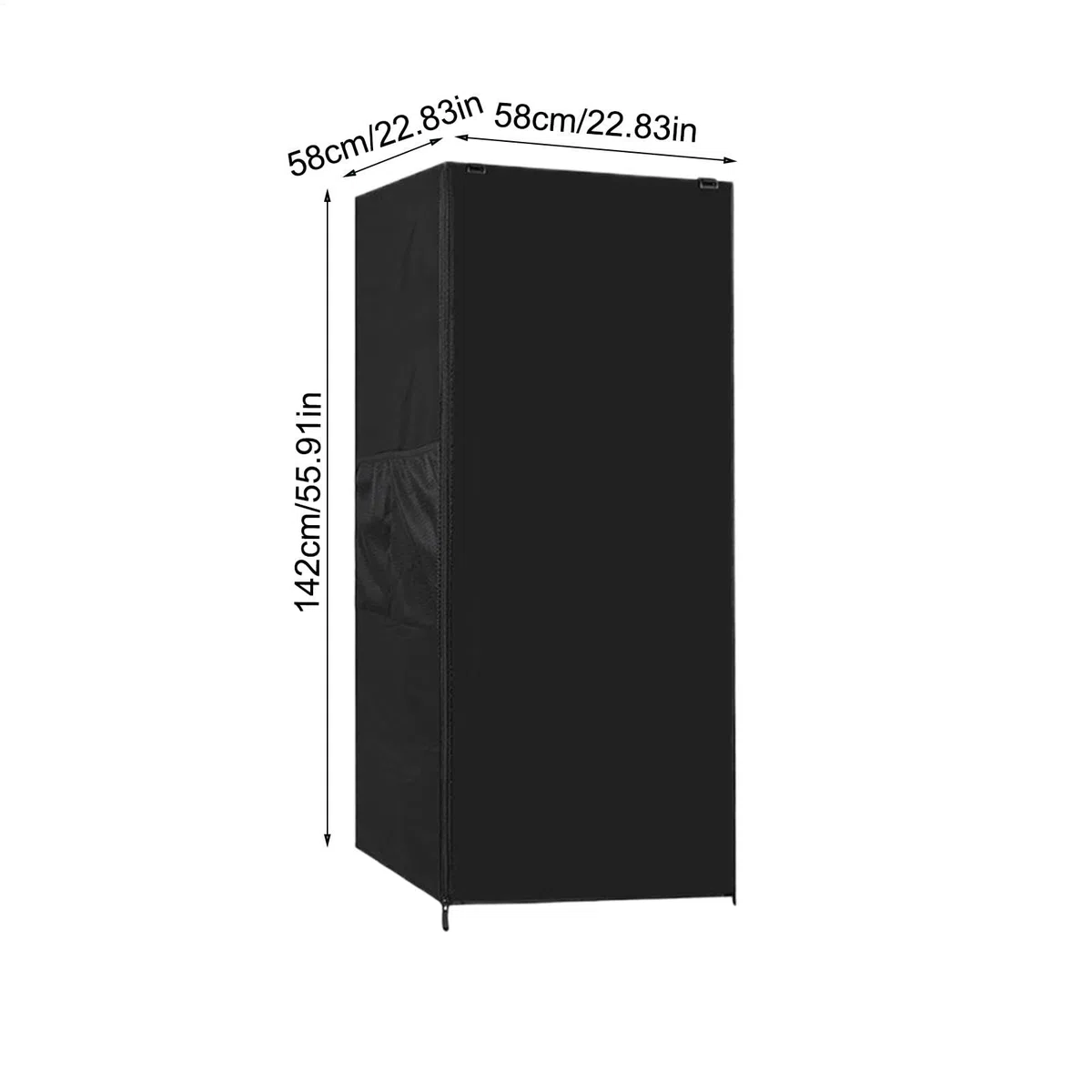 Fundas para refrigeradores,Revestimientos para refrigeradores - Protector Exterior para frigorífico con Bolsillo de Malla - Cubierta Impermeable para Estante de Almacenamiento con diseño de