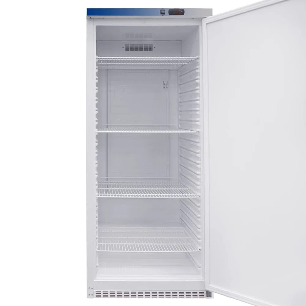 MBH - Nevera vertical profesional INOX para hostelería. Frigorífico industrial 400 litros acero inoxidable para bar y restaurante.