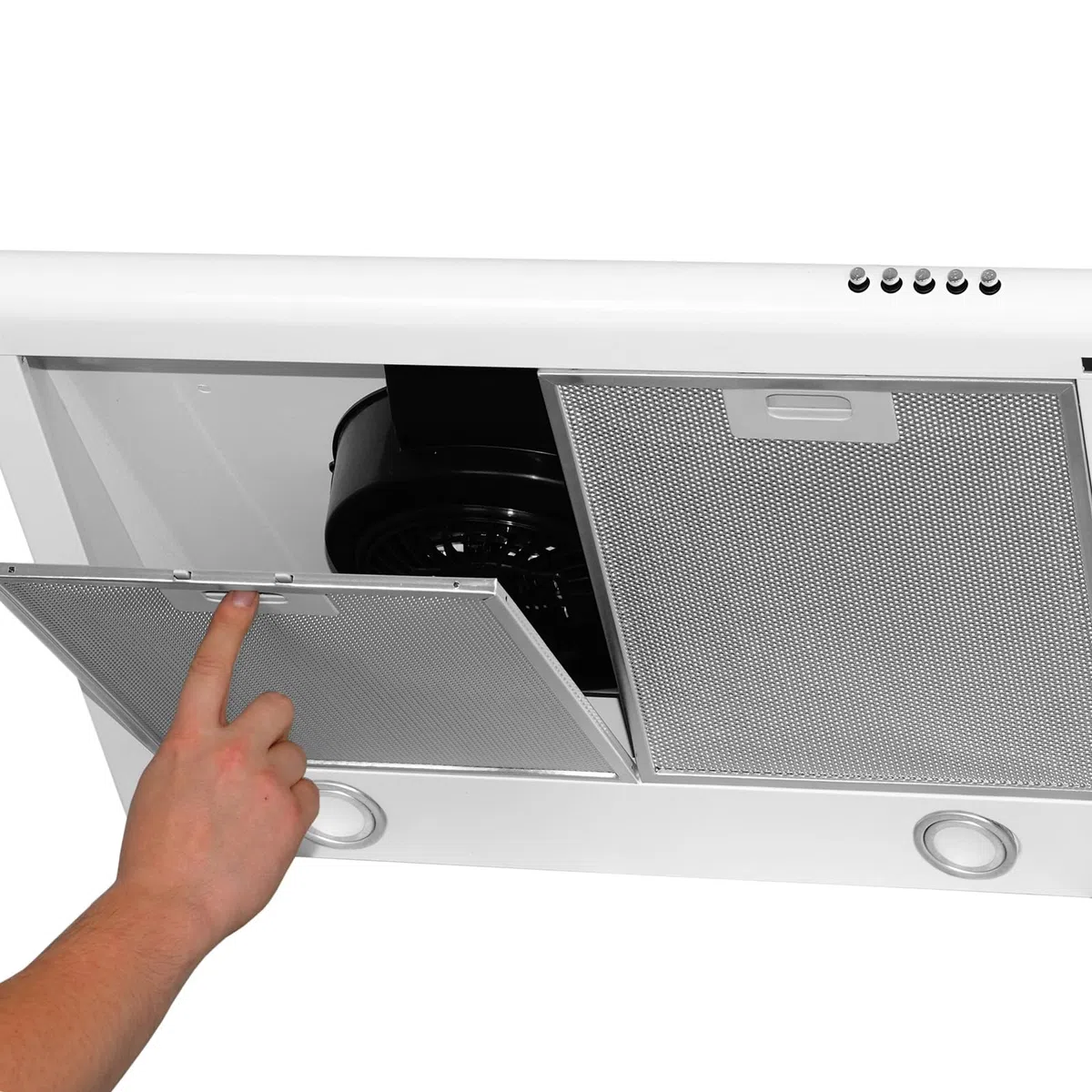 4big.fun CH591WH6 - Campana extractora (60 cm de ancho), 3 Niveles de Potencia, color blanco [Clase de eficiencia energética C]