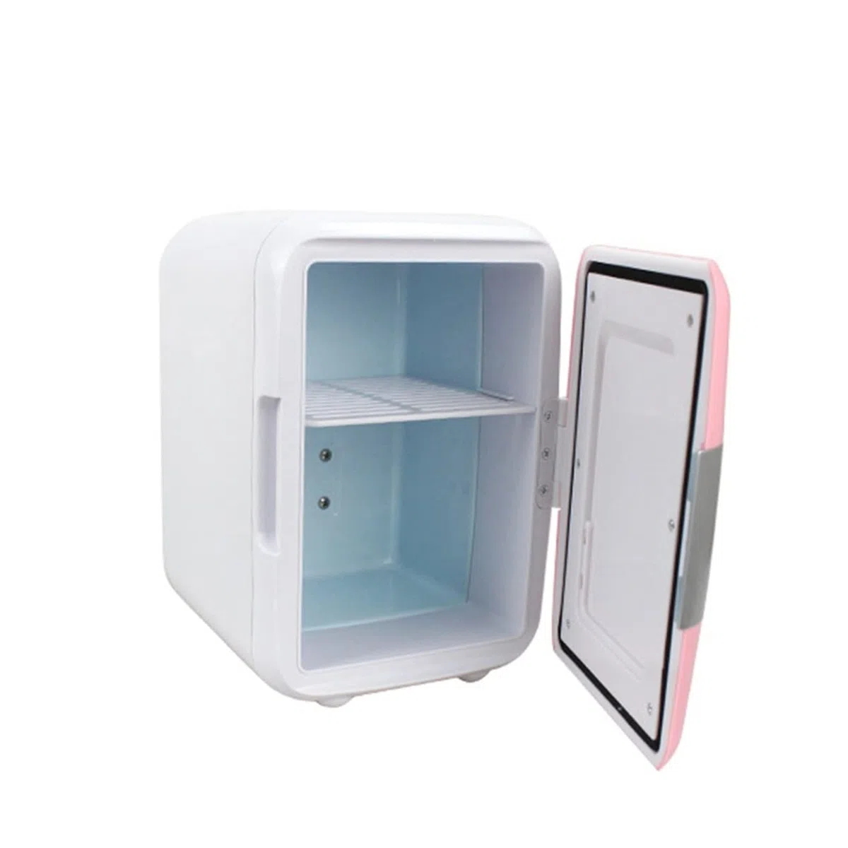 Mini refrigerador portátil mini refrigerador compresor automático frío coche congelador (rosa)