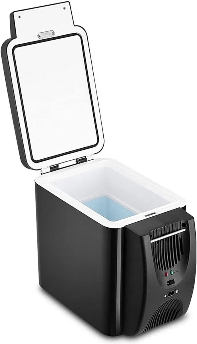 Mini refrigerador pequeño refrigerador para coche, refrigerador congelador, calentador de 6 L, mini congelador de coche, calentador eléctrico para nevera