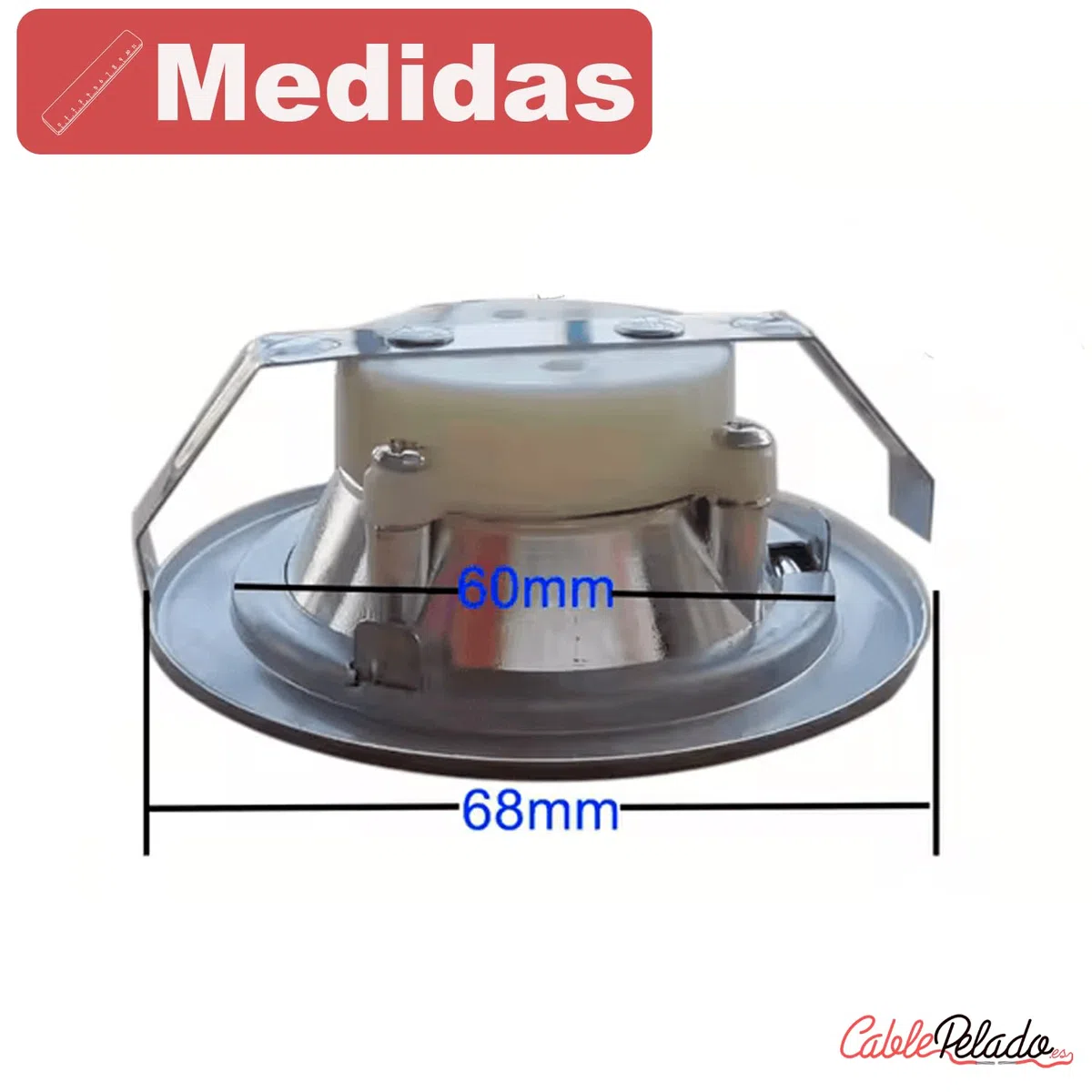 CABLEPELADO - Lámpara LED para Campana Compatible con Teka – Repuesto Compatible con Modelos CNL3 2002, CNL6400INOX, CNL9610INOX – 67 mm, 1,5W, 220V – Bombilla Eficiencia Energética A