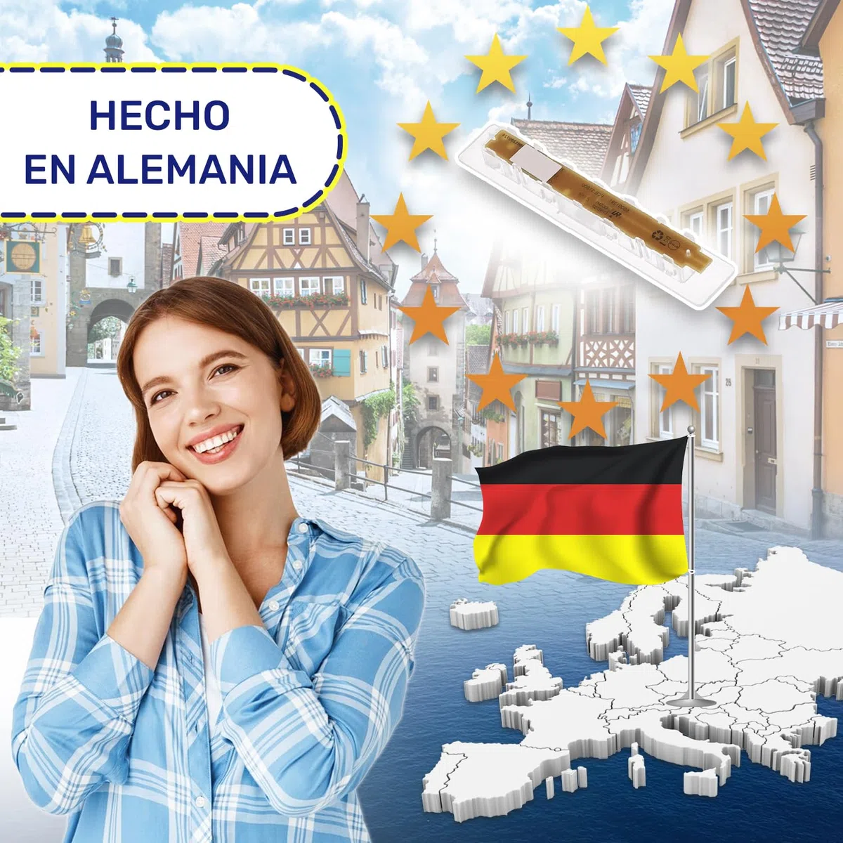 Placa de LED Luminosa para Frigorifico Combi con Código Original 00637633 637633 10024494 para Bosch para Siemens - MADE IN GERMANY - MONTERAL