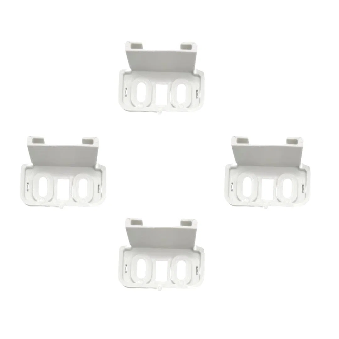 Deslizadores de puerta de refrigerador integrados: kit de deslizadores de puerta de refrigerador integrado con soportes, clips, kit de montaje universal para frigoríficos integrados, fijación a