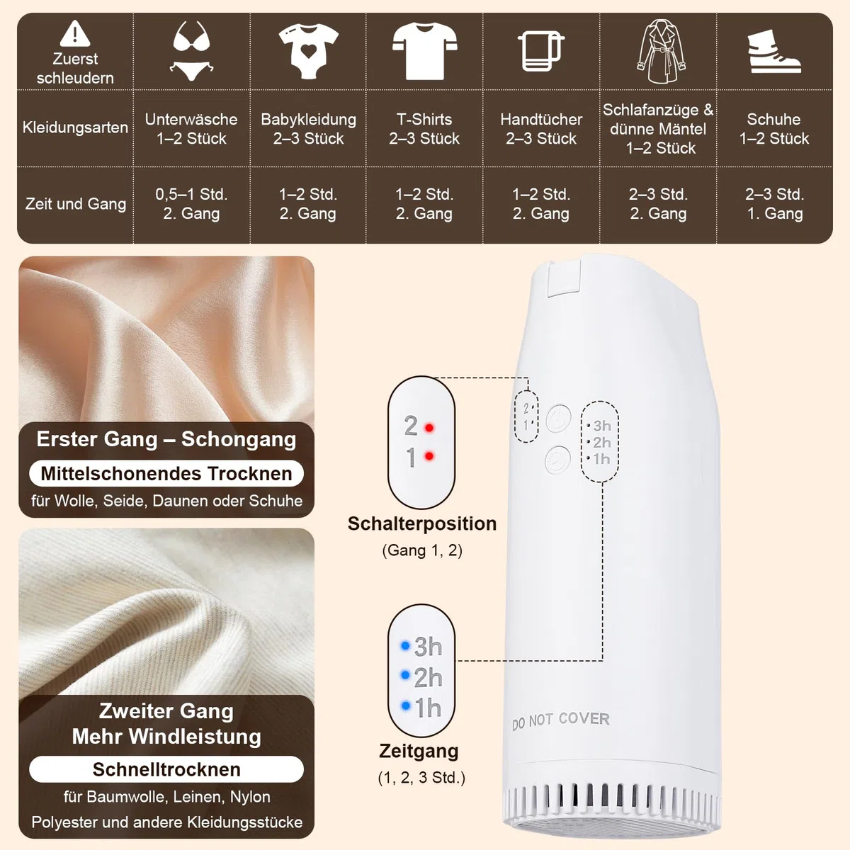 Secador de ropa pequeño portátil, ropa eléctrica pequeña bomba de calor dryer