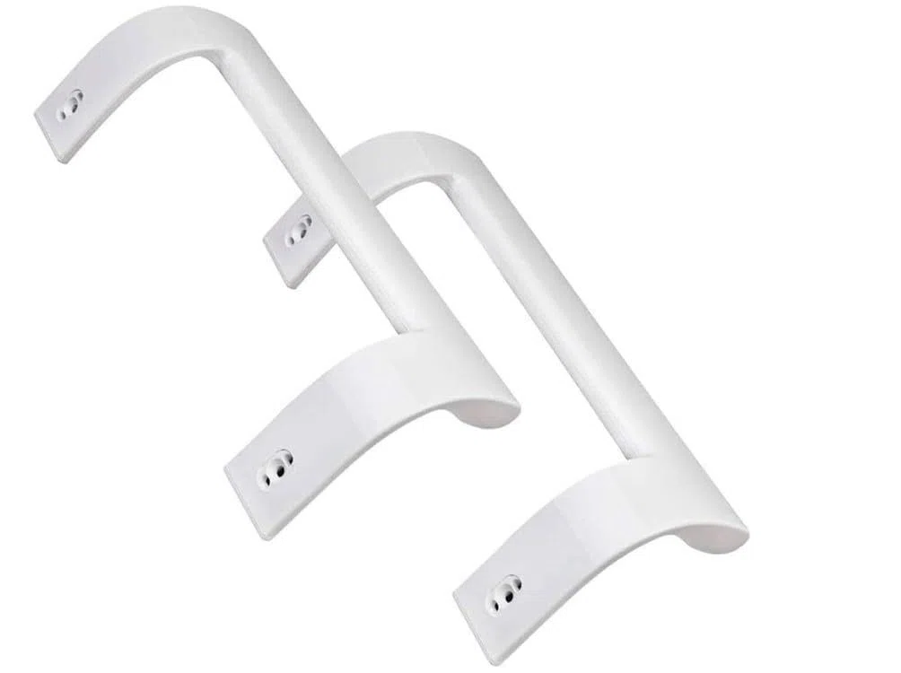 Recamania Kit Dos Tiradores Puerta frigorifico para Beko, para Saivod - Codigo original 4321270300, 2PT-163 - Medidas 250x75x90 mm