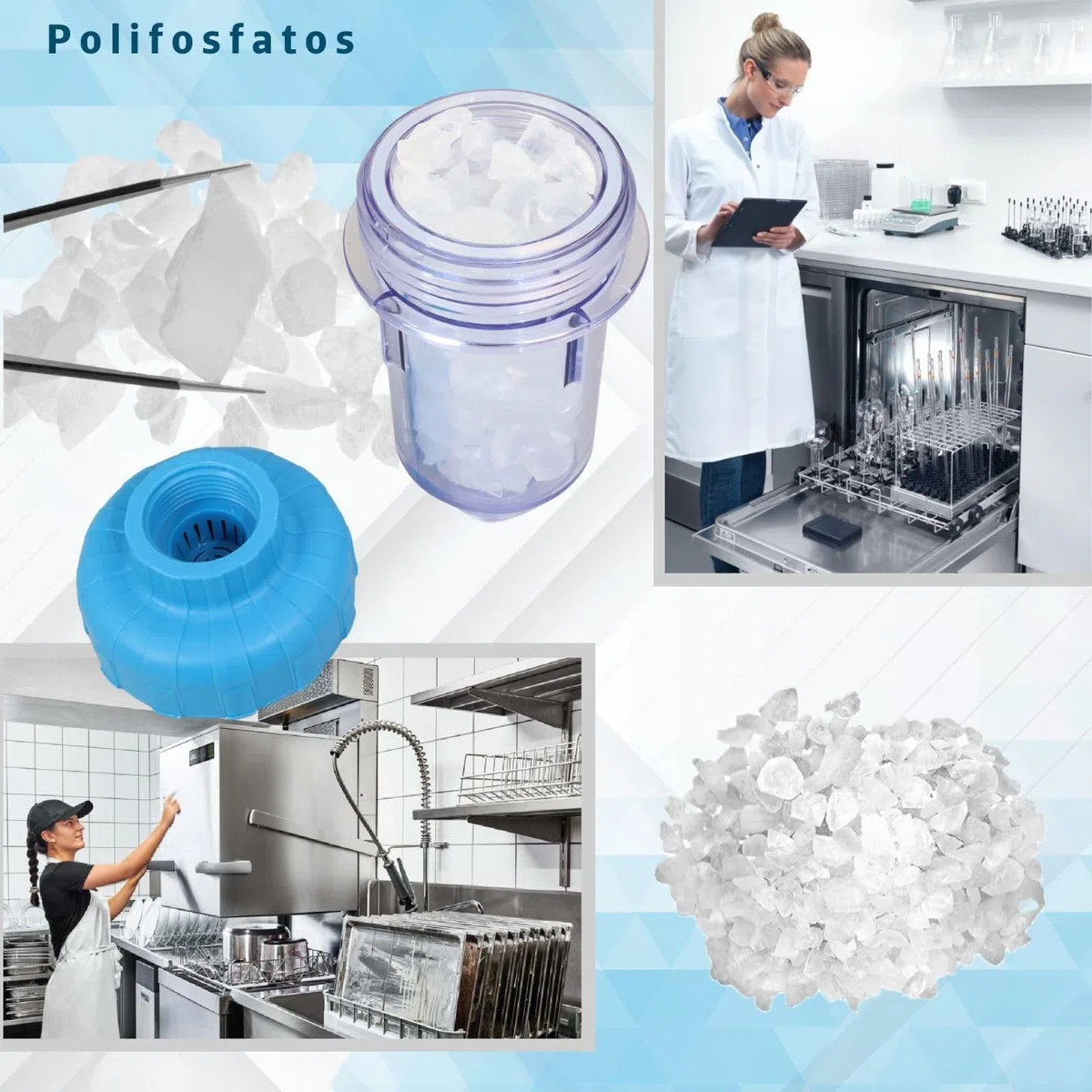 GOLDMAN SERVICE - Filtro Antical para Lavadora y Lavavajillas de Polifosfatos Recargable. Descalcificador de Agua Domestico Protector de Electrodomésticos