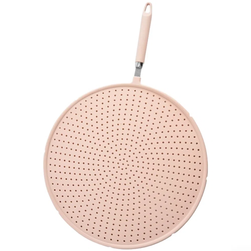 Protector Silicona Cocina Estufa Rejilla Drenaje Multifunción(Pink)