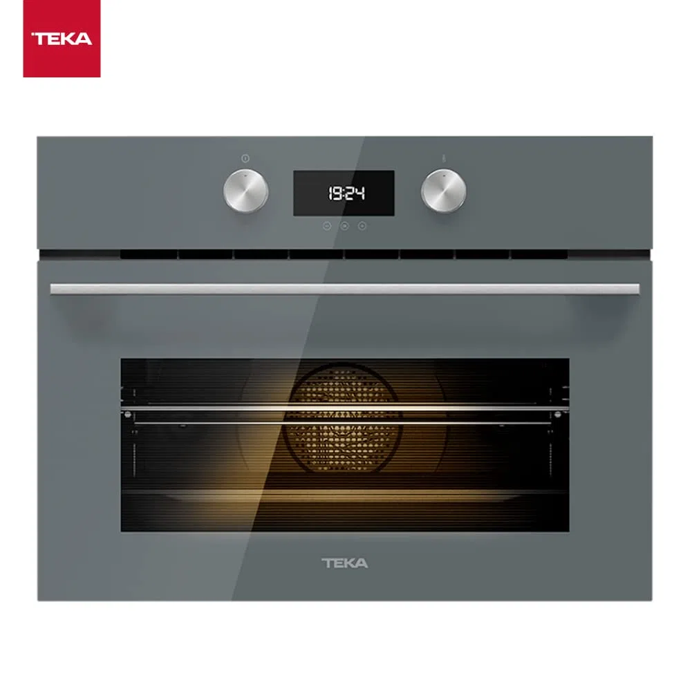 Teka HLC 8400 - Horno Compacto de 45 cm, Urban Colors Edition, Multifunción SurroundTemp, 9 Funciones de Cocinado, Sistema HydroClean PRO, Color Cristal Stone Grey