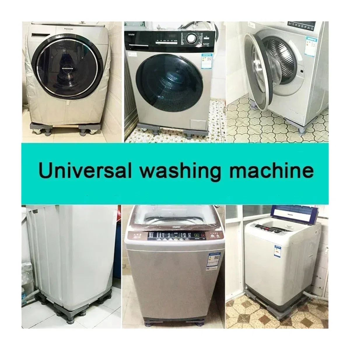 Base Ajustable Multifuncional for Lavadora, Soporte De Base Universal, Base De Elevación for Refrigerador, Secadora, Lavadora(Standard-12 legs)