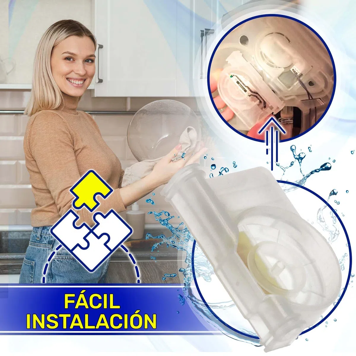 Contador de Agua para Lavavajillas Tiene el Código Original 00611317 611317 Caudalimetro para Lavavajillas para Bosch para Siemens - MADE IN ITALY - Garantía de 10 Años – MONTERAL