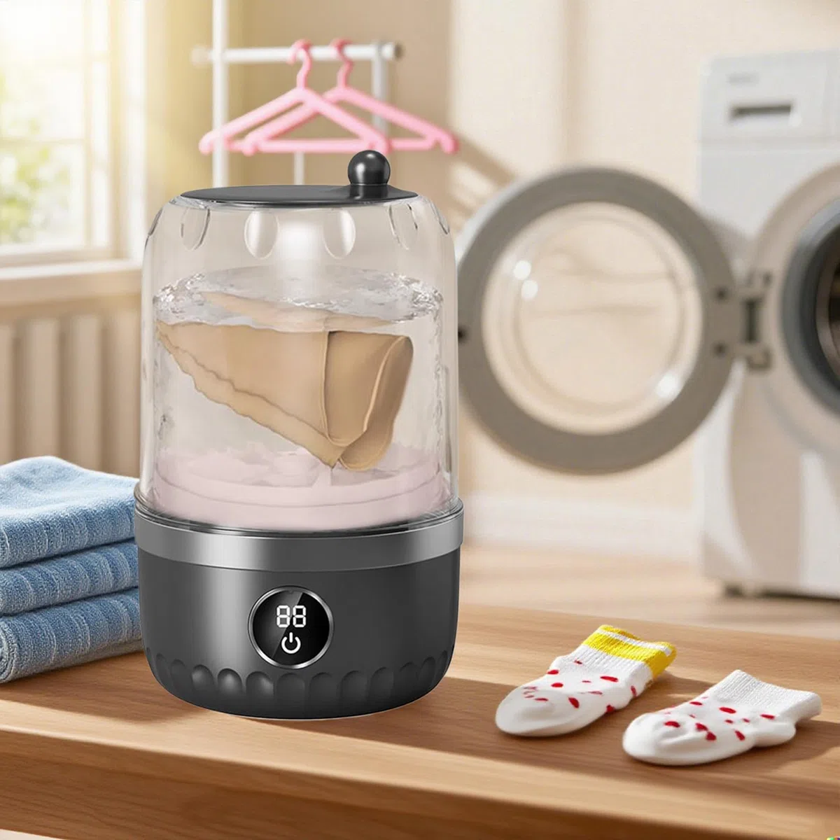 Mini Portátil, Pequeña De 1 Litro, Electrodoméstico Para Ropa Y Tejidos, Para Apartamentos y Viajes