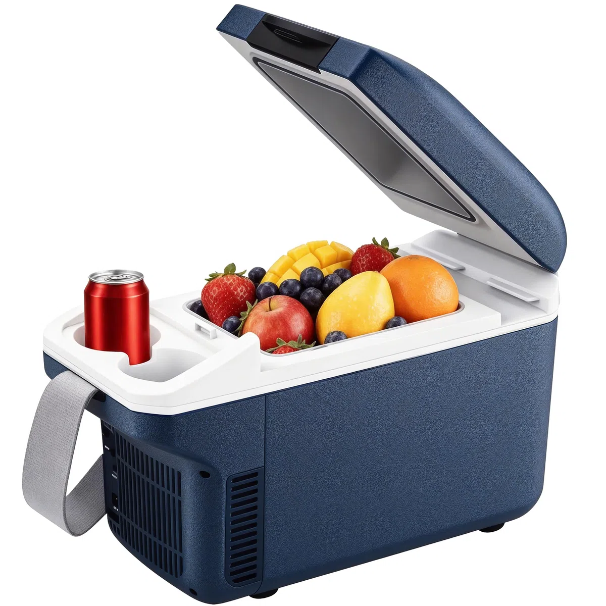 Iceblue Mini neveras de 8 litros/11 latas de refrigerador eléctrico para coche (azul)