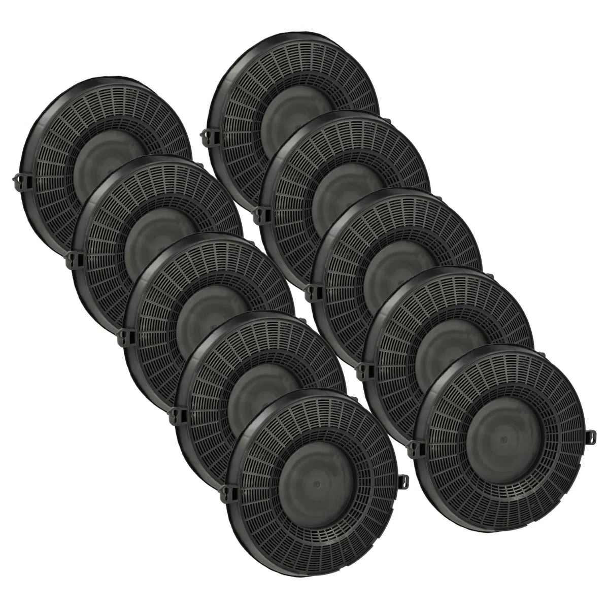 vhbw 10x filtro de carbón activado compatible con Privileg DGHBS 94 AM X