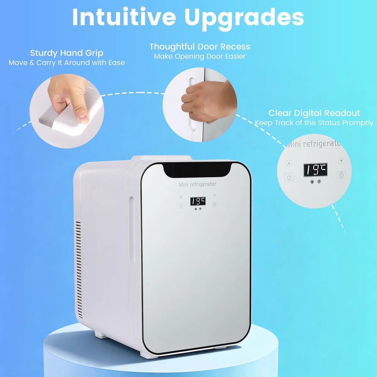 Frigorífico 2 en 1, 20 L, 220 V, frío y cálido