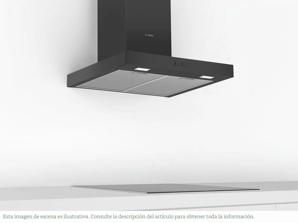 Bosch DWB66BC60 Series 2 Wall Seal, 60 cm Wide, Recirculation and Exhaust Air, Made in Germany, LED Lighting Even Illumination