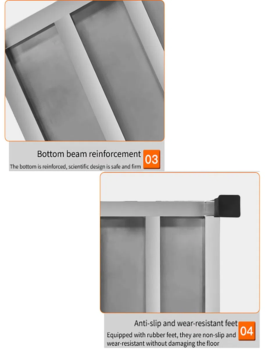 Estantería de Almacenamiento de Acero Inoxidable de Alta Resistencia – Estantería Comercial para restaurantes, gasolineras y vehículos – & VersatileShelf Solution