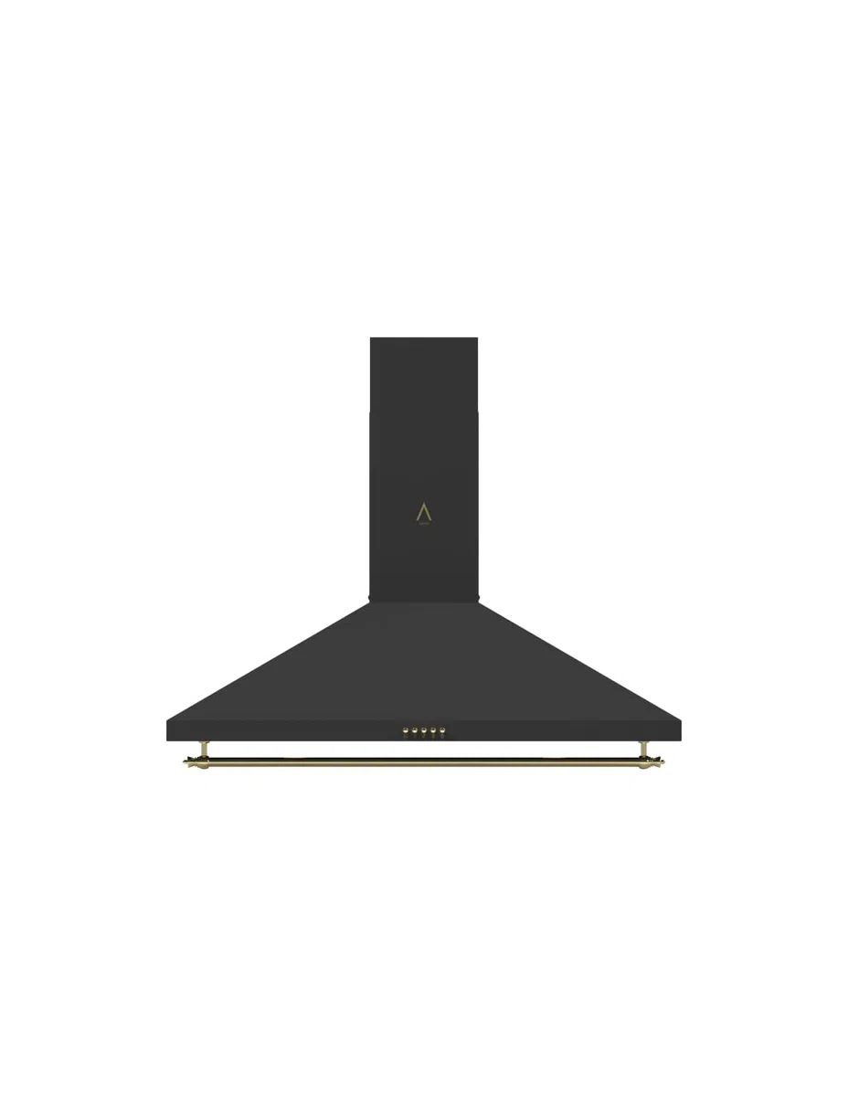 ALPHA Campana Decorativa Rústica Dorada GEA GOLD-90 Clase A, 850m3 Luz Led