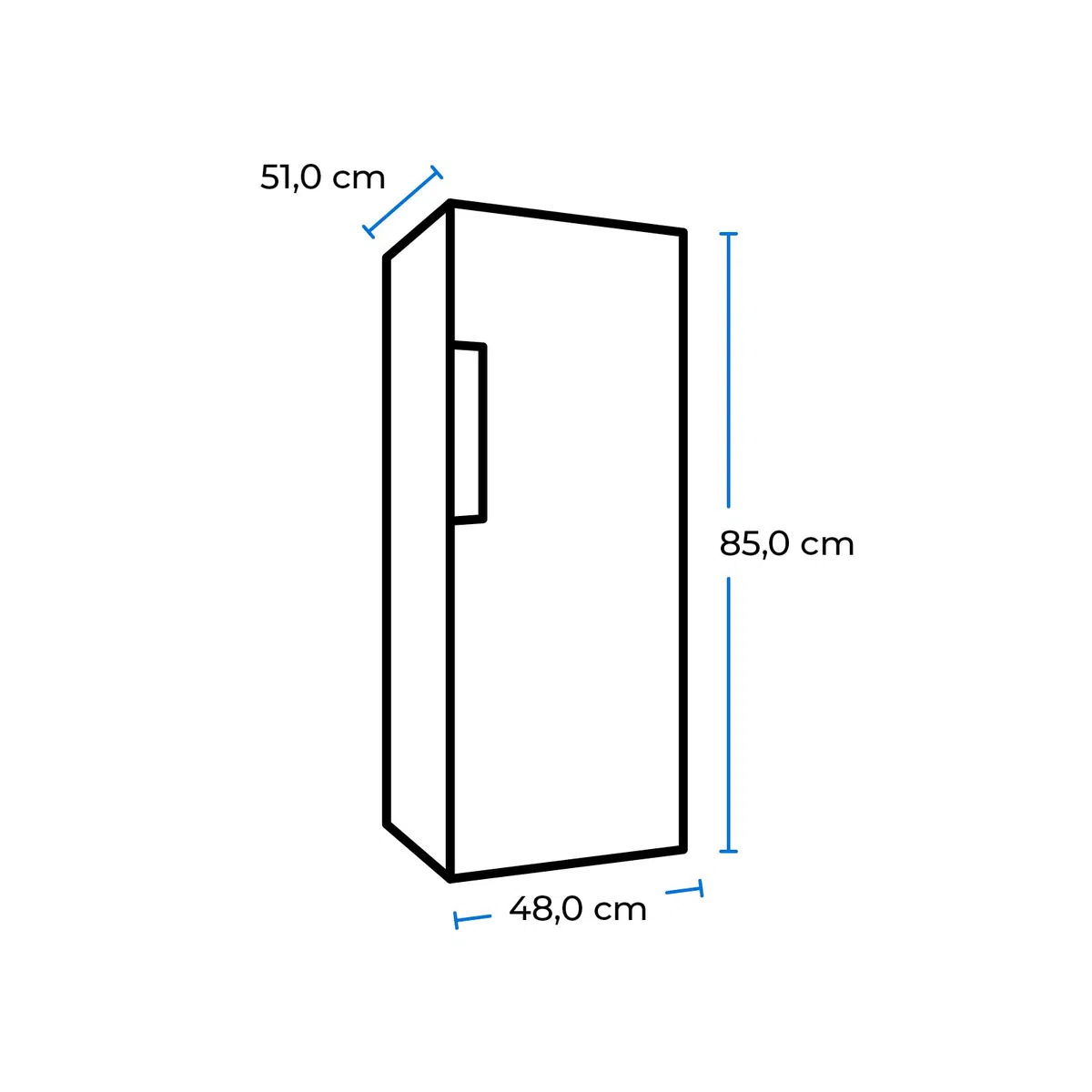 Exquisit GS111-040E - Congelador (64 L), color blanco