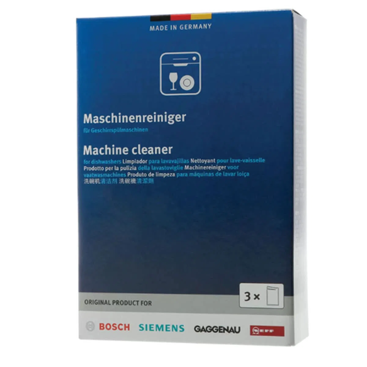 Pack de Limpieza en Polvo para Lavavajillas Compatible con Bosch | Eficiencia y Frescura Profunda - 4 unidades de 45g - 00312477