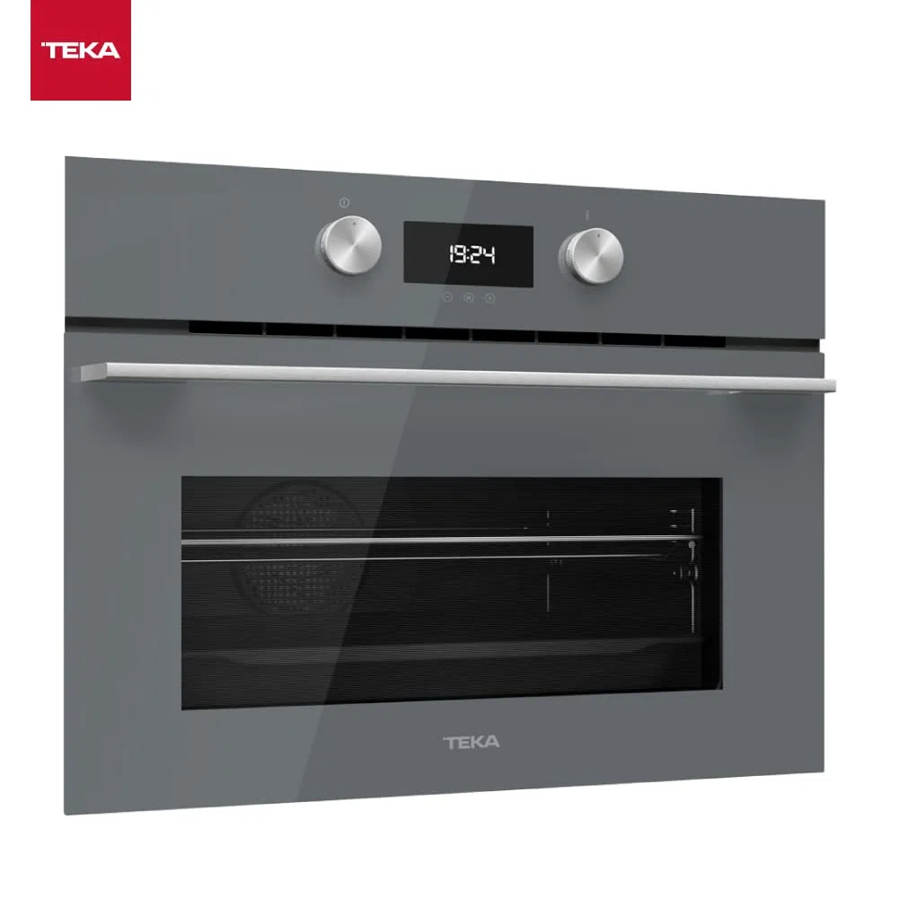 Teka HLC 8400 - Horno Compacto de 45 cm, Urban Colors Edition, Multifunción SurroundTemp, 9 Funciones de Cocinado, Sistema HydroClean PRO, Color Cristal Stone Grey