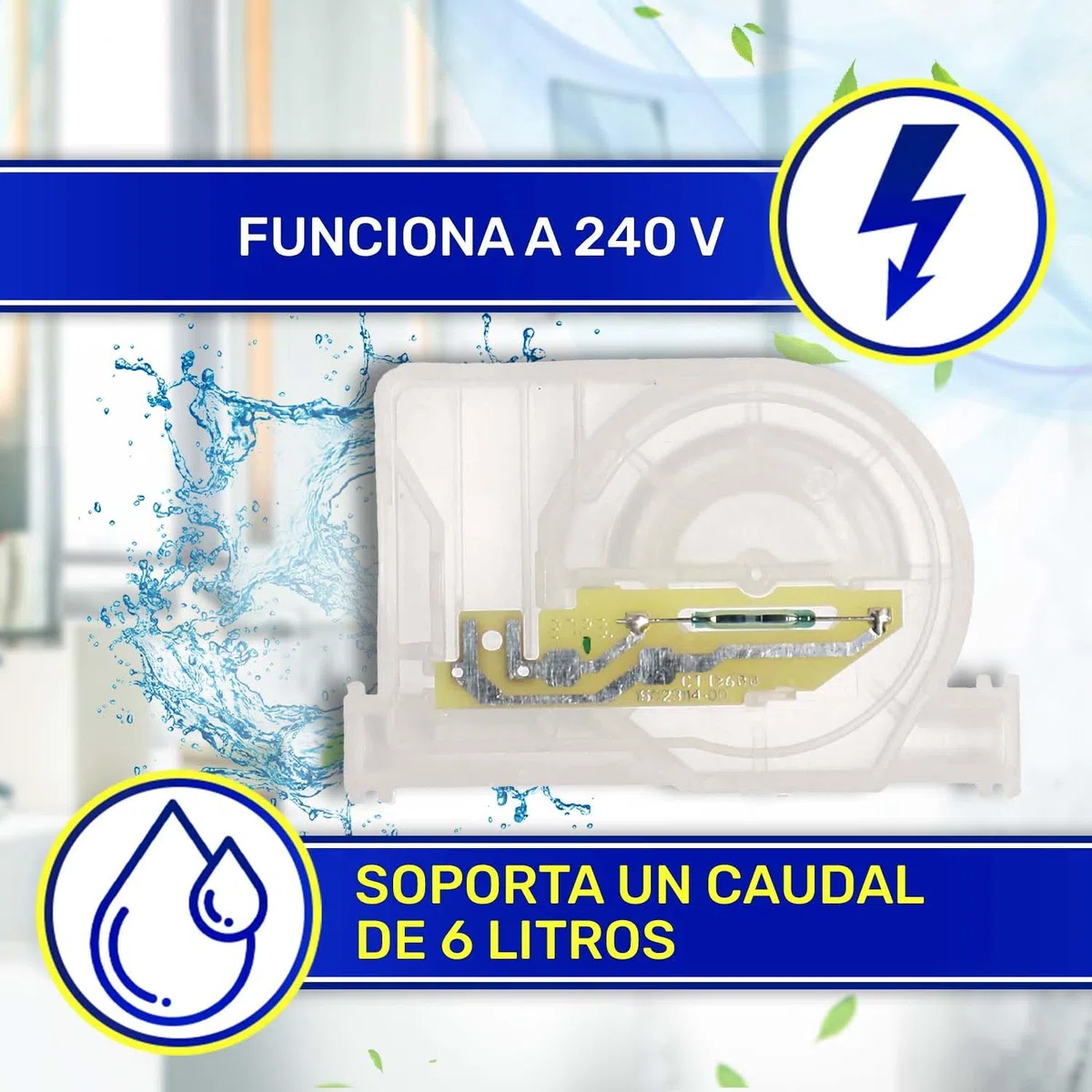 Contador de Agua para Lavavajillas Tiene el Código Original 00611317 611317 Caudalimetro para Lavavajillas para Bosch para Siemens - MADE IN ITALY - Garantía de 10 Años – MONTERAL
