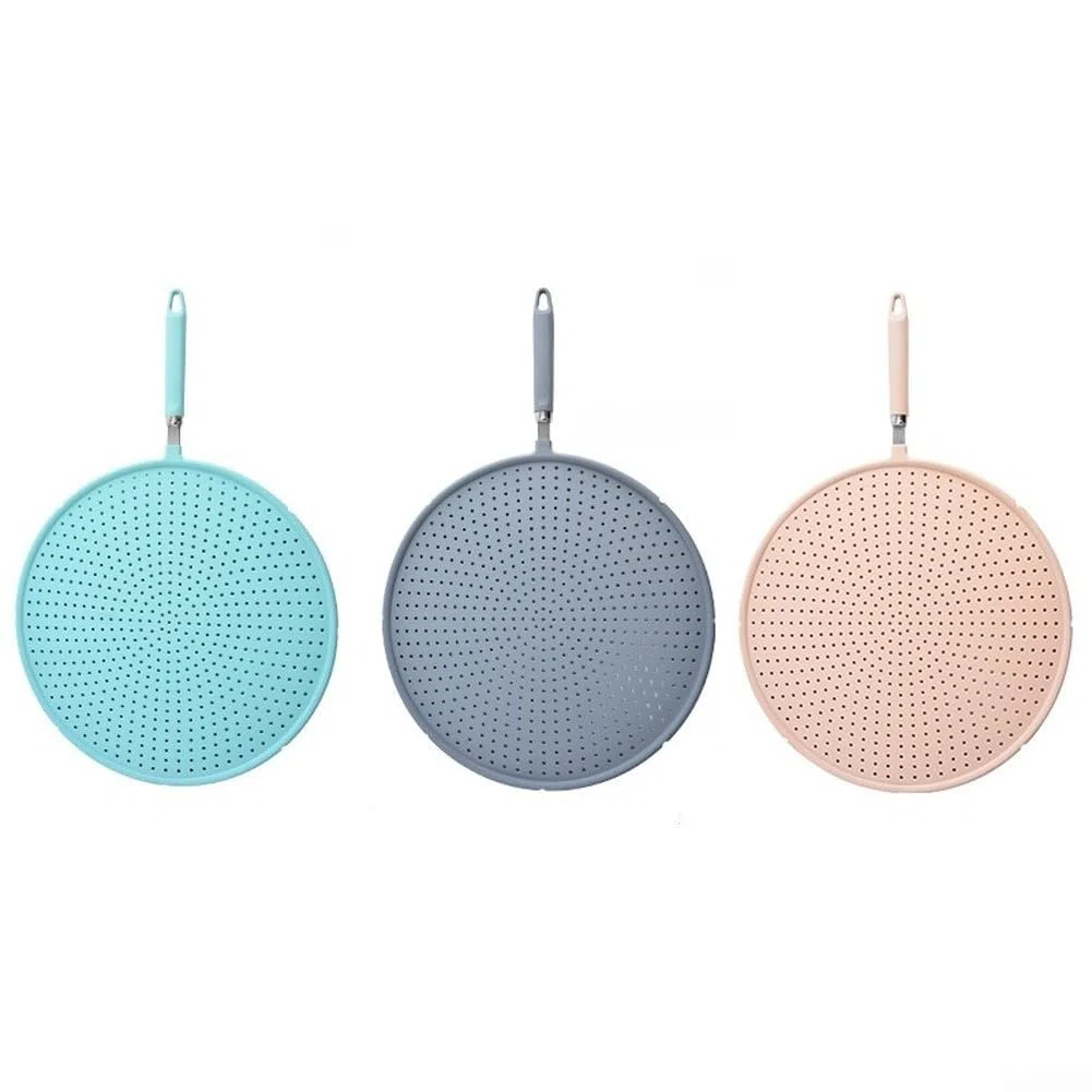 Protector Silicona Cocina Estufa Rejilla Drenaje Multifunción(Pink)