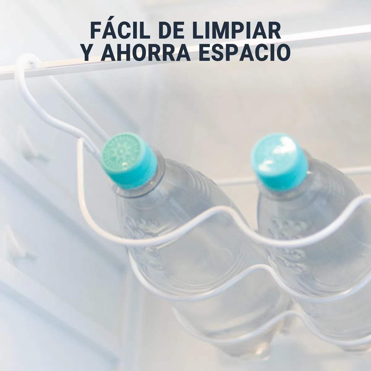 Soporte para botellas para frigorífico, 330 x 315 x 120 mm, universal, color blanco