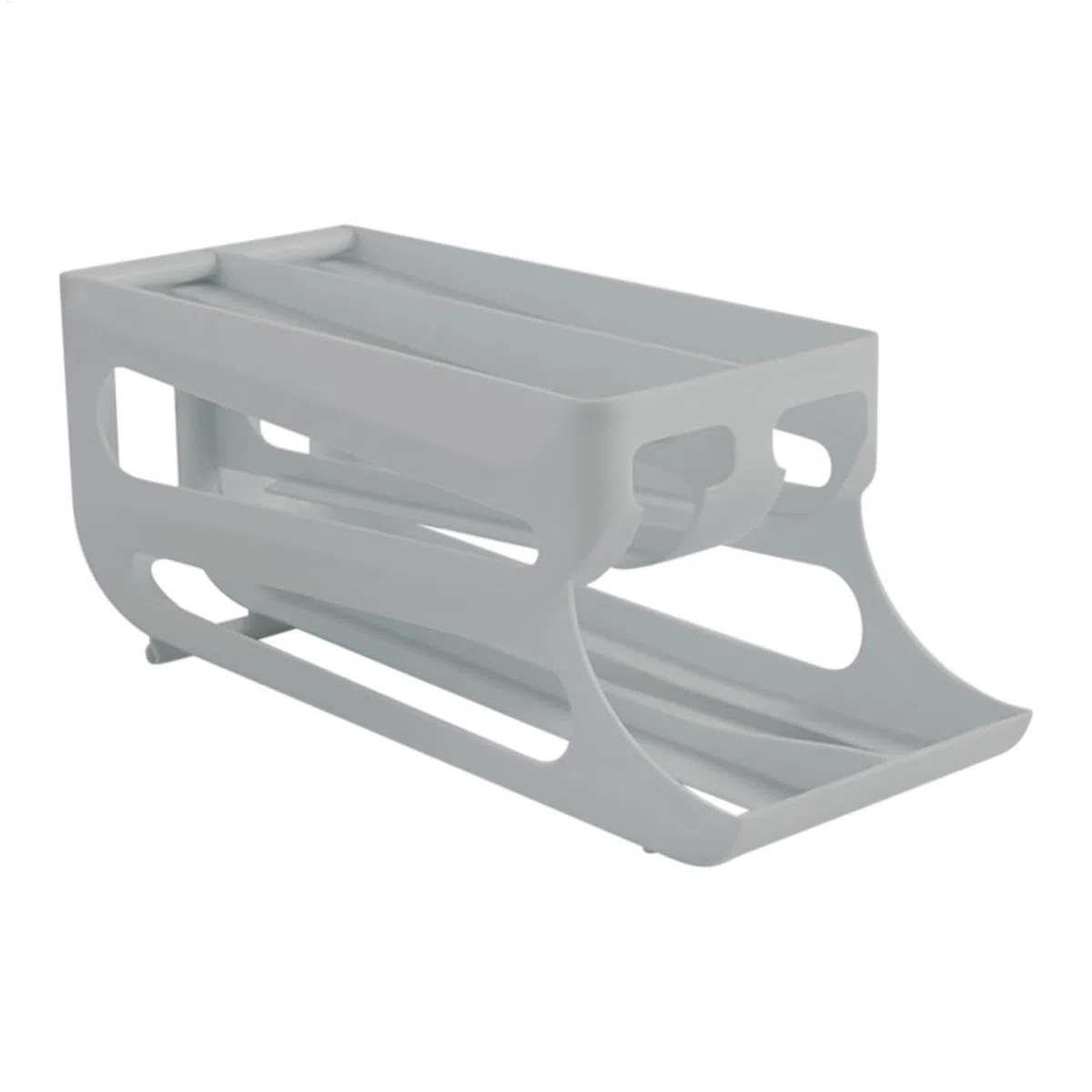 Contenedor de huevos para refrigerador,Dispensador automático de huevos con ruedas,Dispensador de huevos para frigorífico de 3 niveles y doble - Distribuidor de huevos que ahorra espacio para apartame