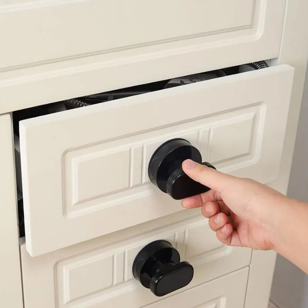 KAFENDA Adhesivo fuerte ventosa manijas de puertas y ventanas de vidrio. Cocina, nevera, cajonera, mueble tirador. agarraderas de baño, manijas sin agujeros, ventosas(negro)
