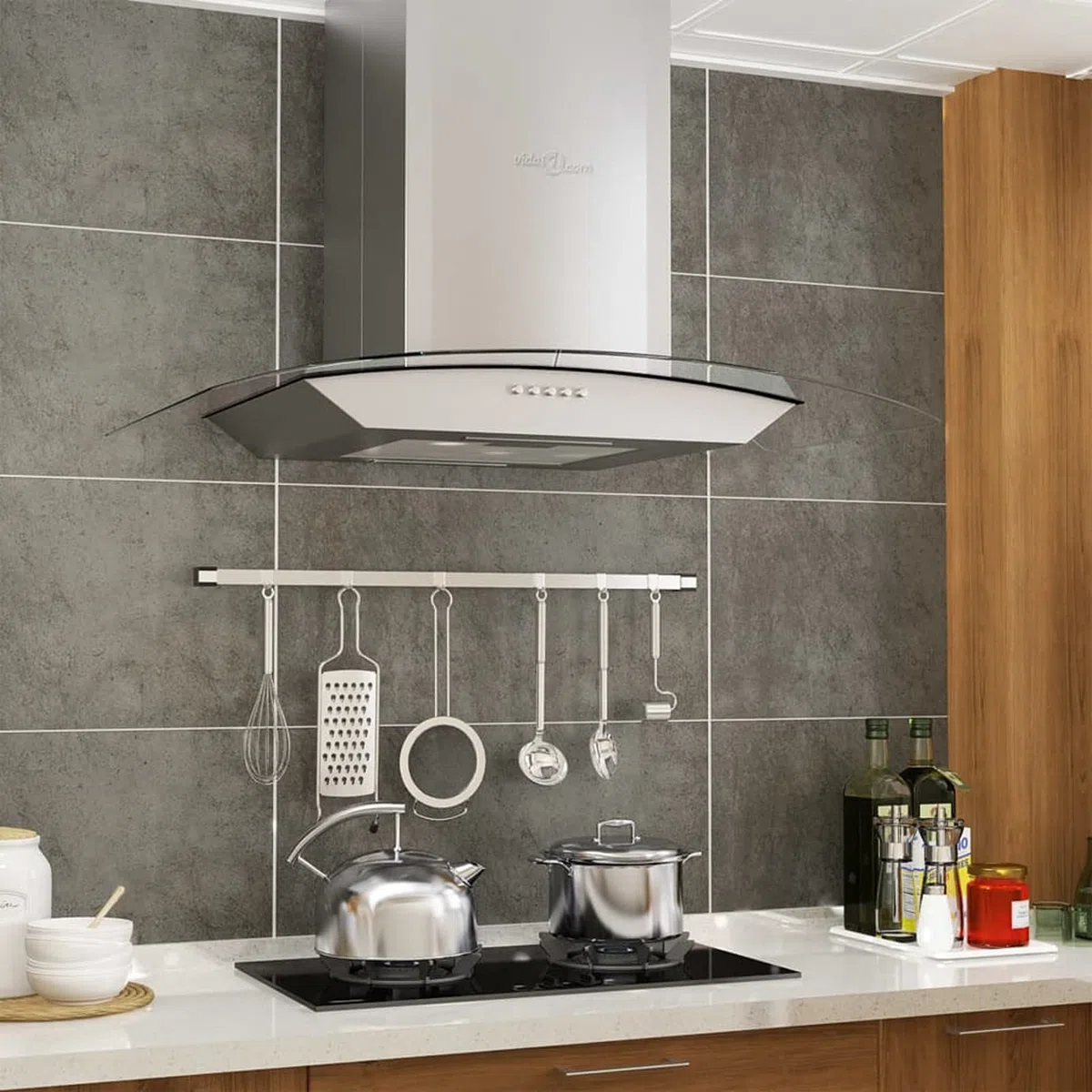 Campana extractora de Pared 60 cm Acero Inoxidable 756 m³/h LED, Extractor Cocina - SPU:50667