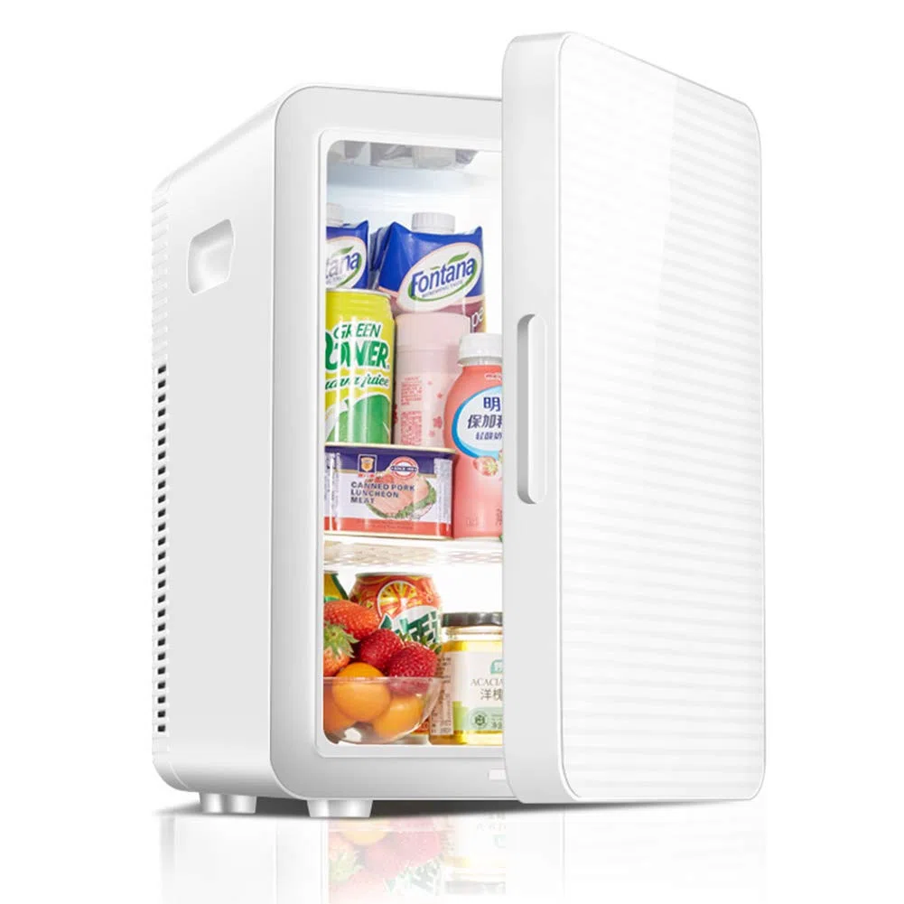 Nevera Portátil, Nevera, Personal Mini Refrigerador Compacto Se Refresca Y Calienta, 20 litros De Capacidad Freon-Free & Eco Friendly, 220V Home Y 12V Car