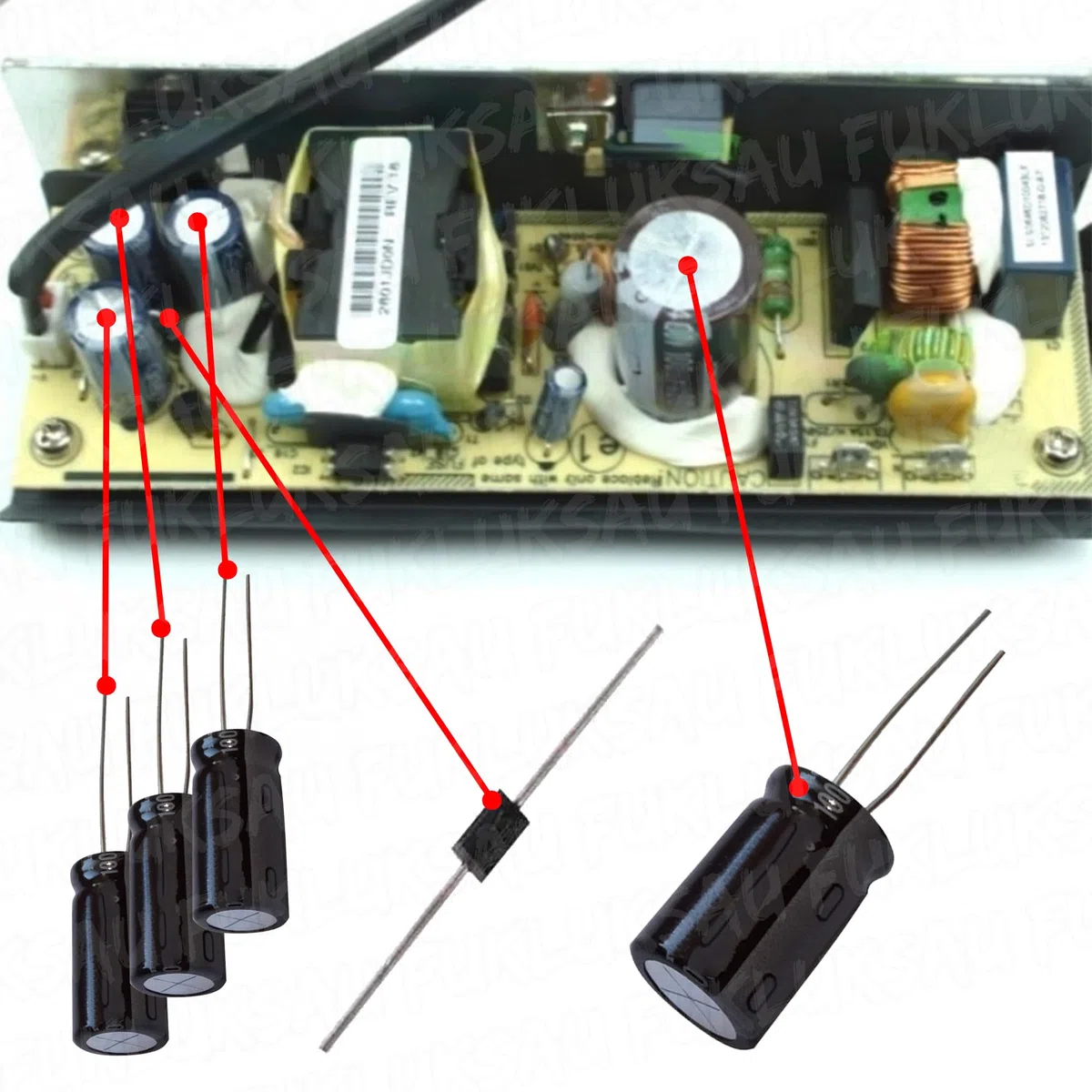 Kit de Reparación Compatible con Tarjeta de Alimentación PERFECTDRAFT | HD3720 HD3620 HD3610 HD3600 | 996500044310 996510069966 | Tirador de Cerveza