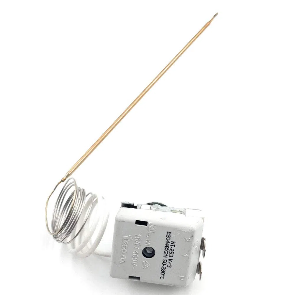 ELECTROTODO Termostato Universal regulable de repuesto compatible con horno Teka