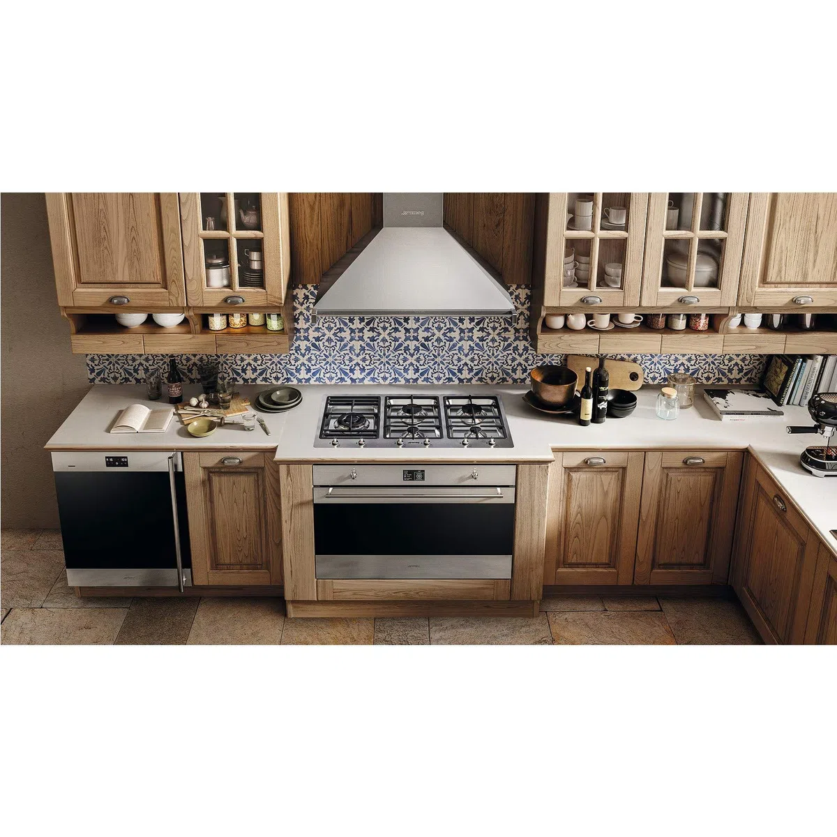 Smeg KD90HXE De pared Acero inoxidable 781m³/h A+ - Campana (781 m³/h, Canalizado, A, A, C, 67 dB)