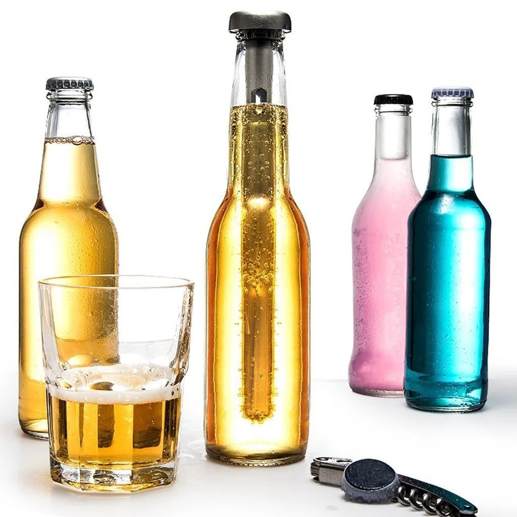 Bastón de refrigeración para cerveza (2 unidades); fabricado en acero inoxidable de alta calidad, de Grand Kitchener