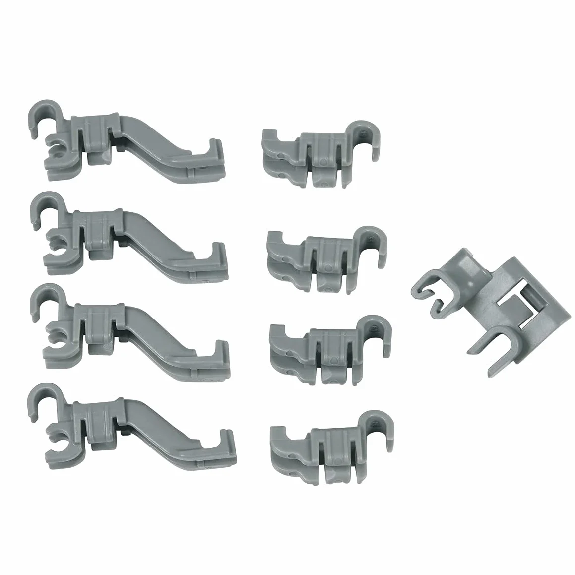 Bosch Siemens 632372 00632372 ORIGINAL SET de fijación, clip, juego de cesta, aguijón plegable, soporte de plato para lavavajillas también Balay Blaupunkt Constructa Gaggenau Küppersbusch Neff