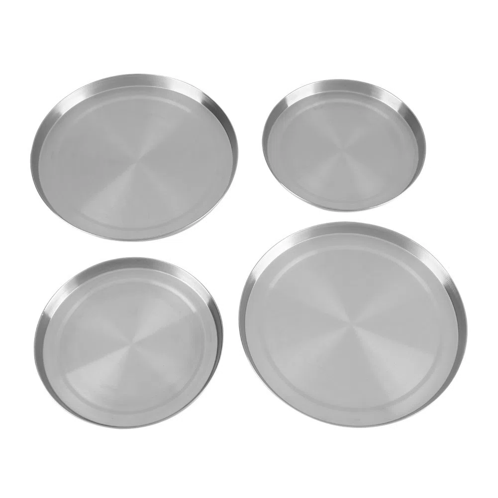 Estink Tapas de Protección para Placas de Cocina, Acero Inoxidable, Redondas, 4 Piezas, para Cocinas Eléctricas y de Gas