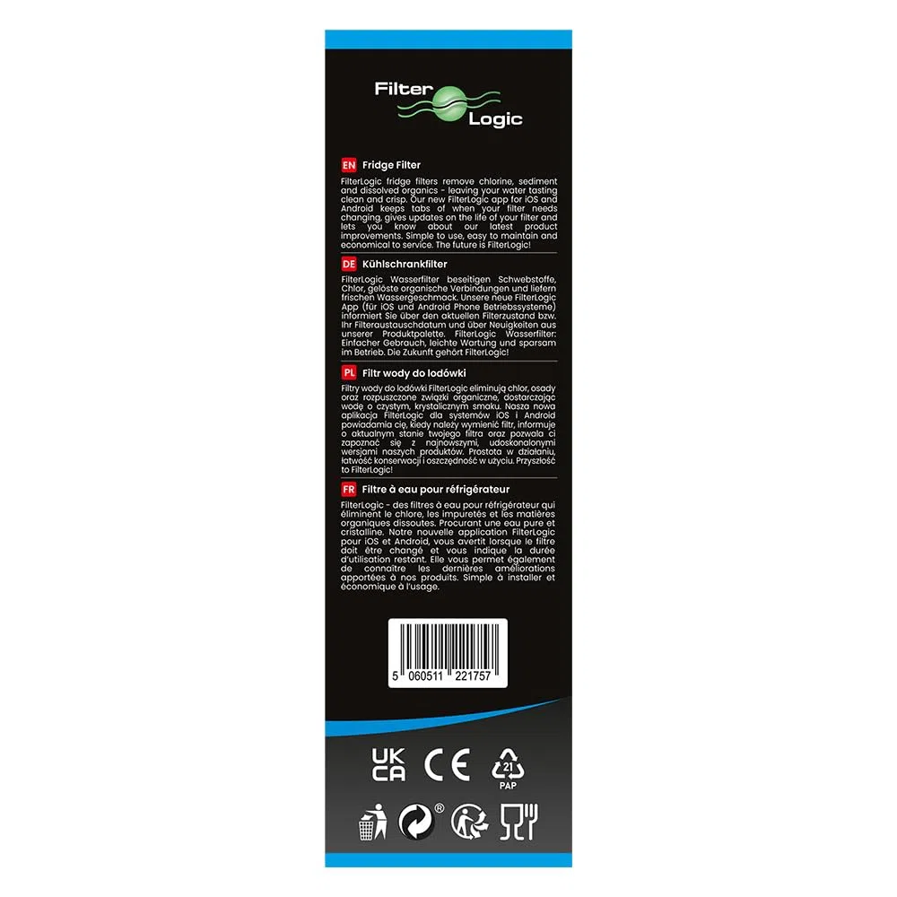 FilterLogic FFL-182S | Filtro de agua compatible con Samsung HAF-QIN, HAF-QIN/EXP, HAFQIN, DA97-17376B para sistema de frigorífico DA97-08006C