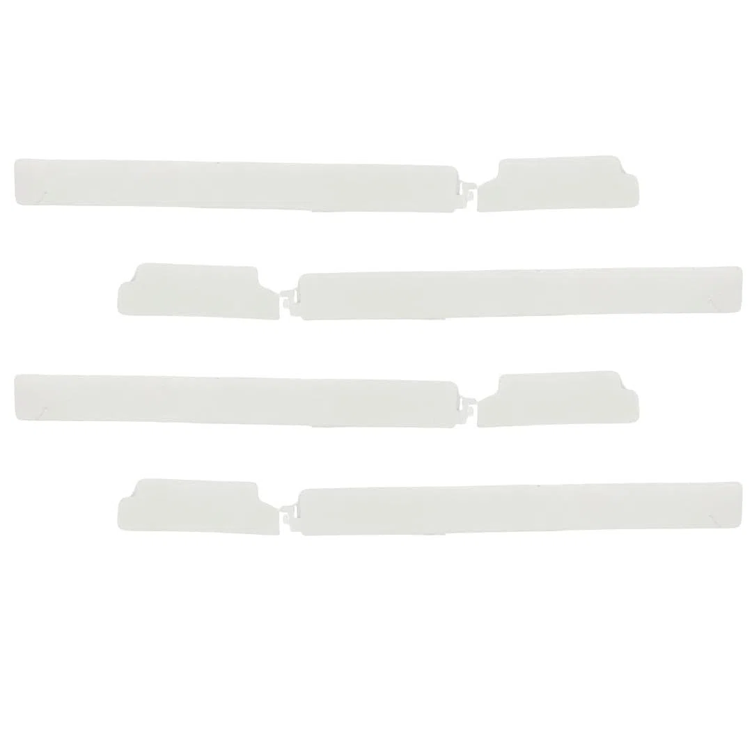 Deslizadores de puerta de refrigerador integrados: kit de deslizadores de puerta de refrigerador integrado con soportes, clips, kit de montaje universal para frigoríficos integrados, fijación a