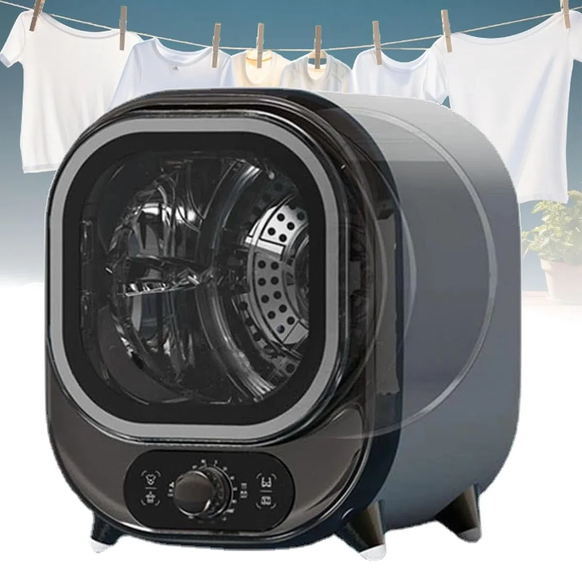 Secadora de Ropa portátil de 5 kg ElectroplatedBrown