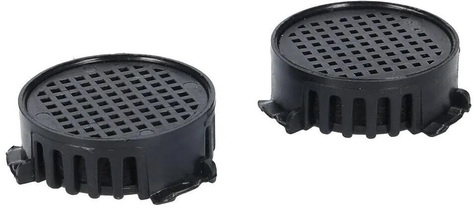 FRESH AIR 9096342-10806820 - Juego de 2 filtros de carbón activado redondos de 45 mm de diámetro, para frigorífico, congelador y gabinete con aire acondicionado