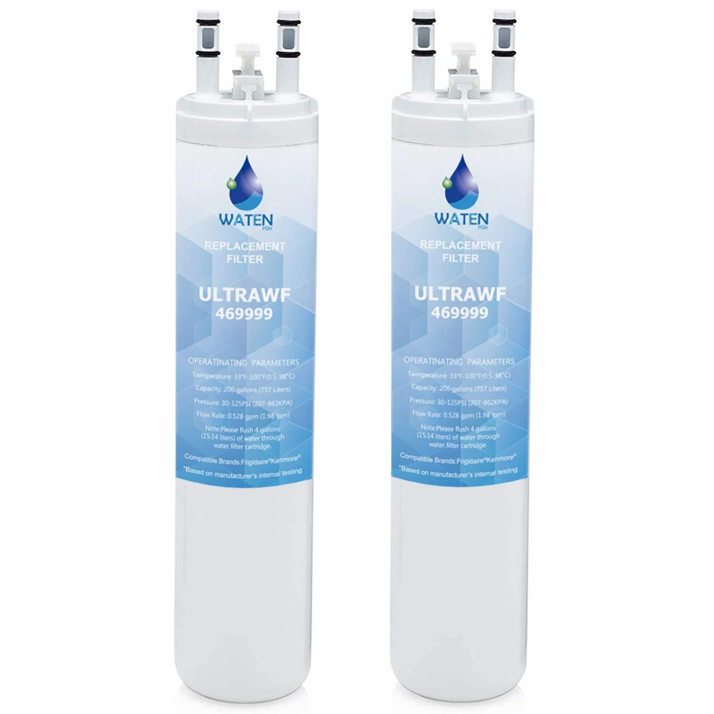 2x AquaHouse UIFS Compatible filtro de agua del refrigerador para Samsung DA29-10105J HAFEX/EXP WSF-100 Aqua-Pure Plus (sólo filtro externo)