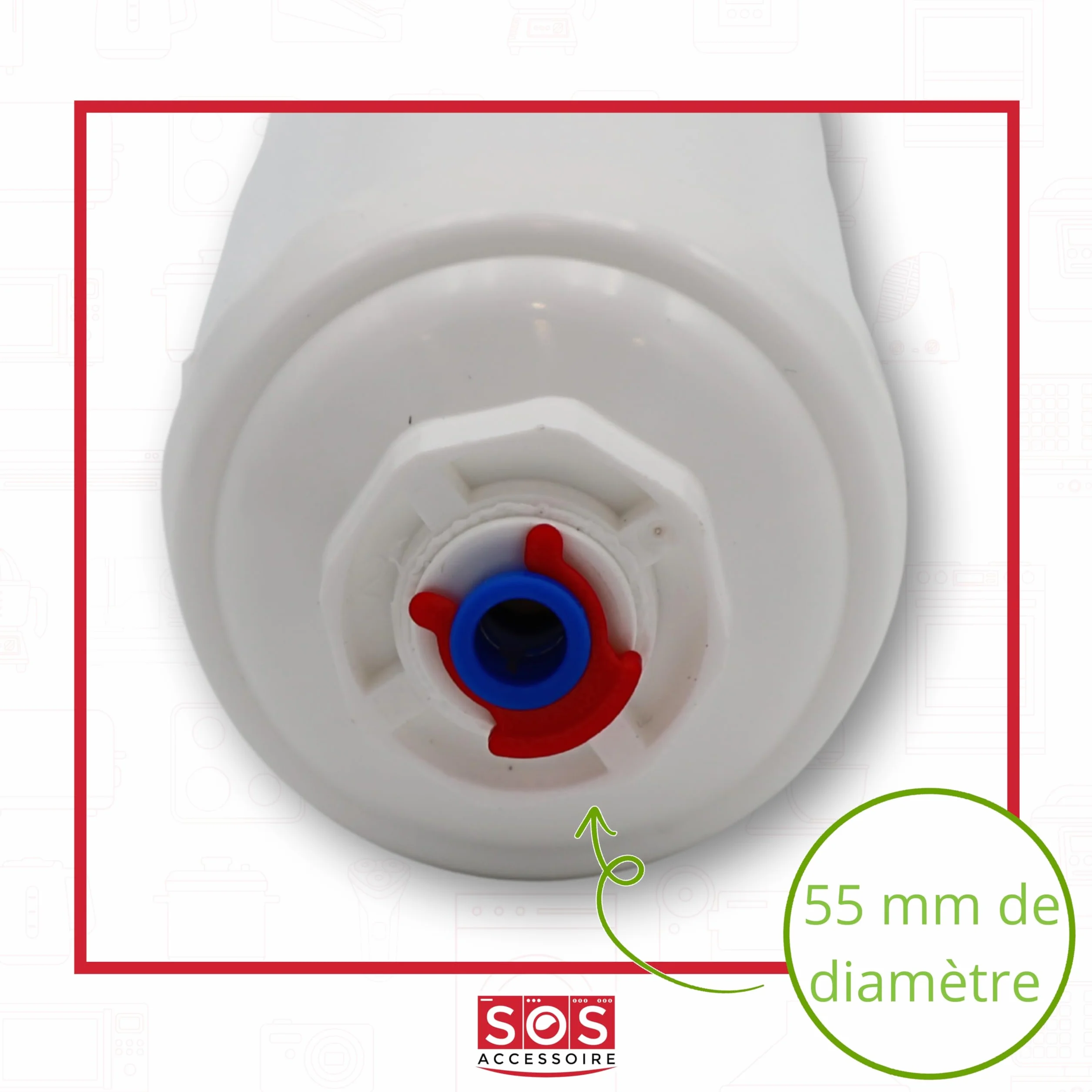 LG ADQ73693903 - Filtro de Agua Externo para Frigorífico Americano, Compatible con Modelos Side by Side, Original, Repuesto para Dispensador de Agua y Hielo, 6 Meses de Duración
