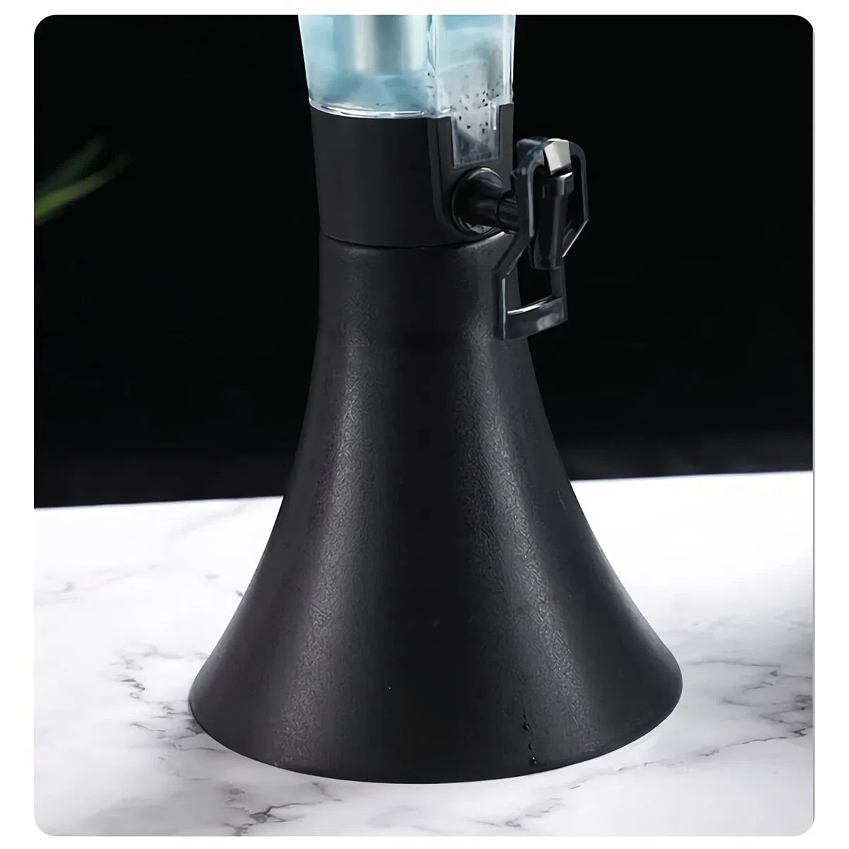 Dispensador de Torre de Cerveza Torre de cerveza de 4 L con carámbano de acero inoxidable extraíble, dispensador de bebidas for limonada, té, agua fría vino de cerveza y más, negro Torre Cerveza/Dispe