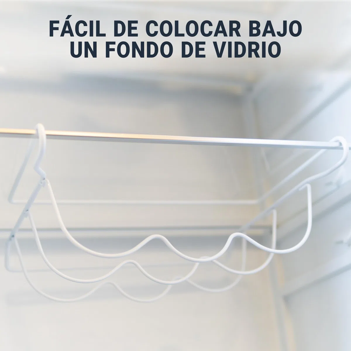 Soporte para botellas para frigorífico, 330 x 315 x 120 mm, universal, color blanco