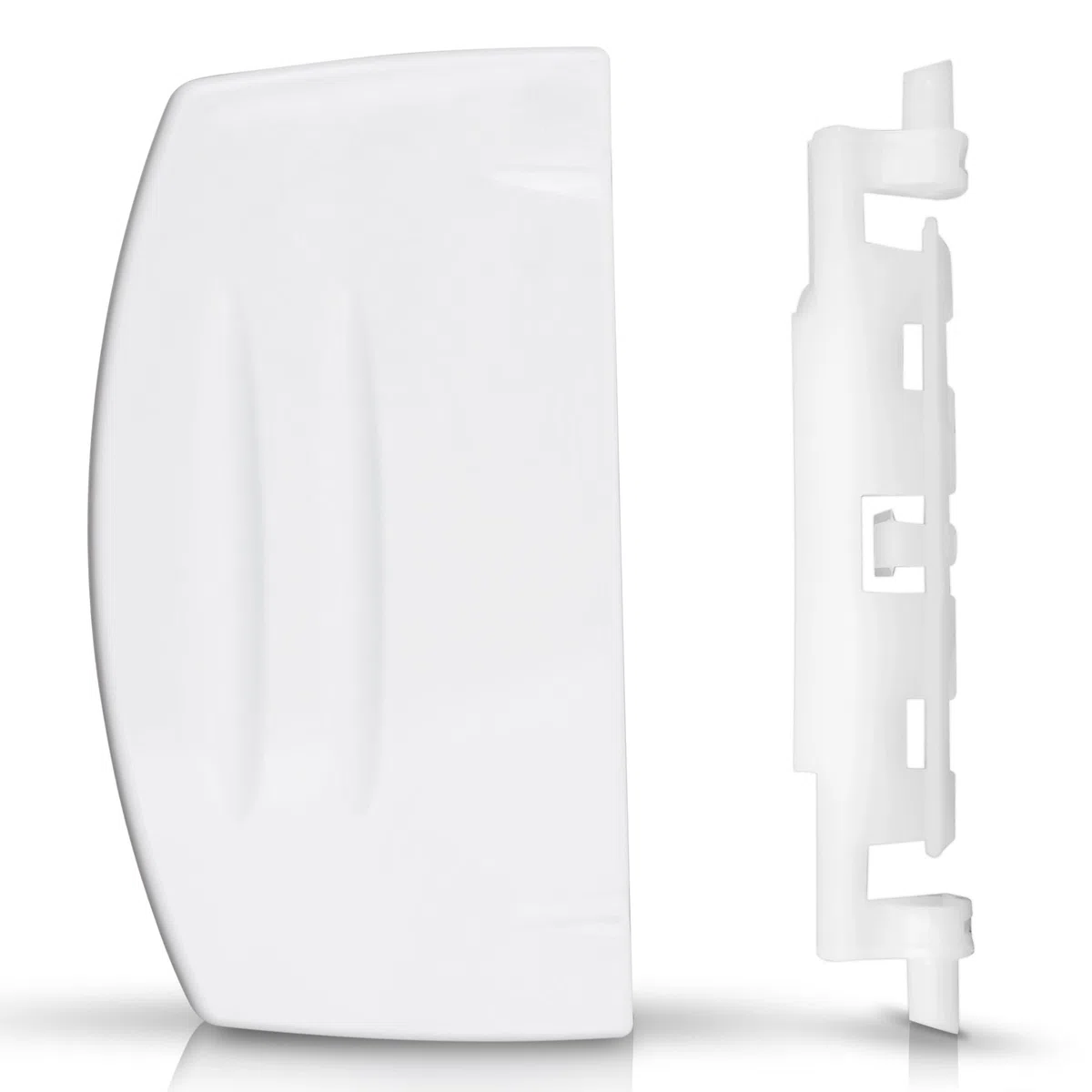 VIOKS Juego de tirador de puerta de plástico de repuesto para Beko 4244570100 + muelle de repuesto para Beko 4244510100 muelle – Mango de repuesto para frigorífico, puerta de refrigerador, puerta con
