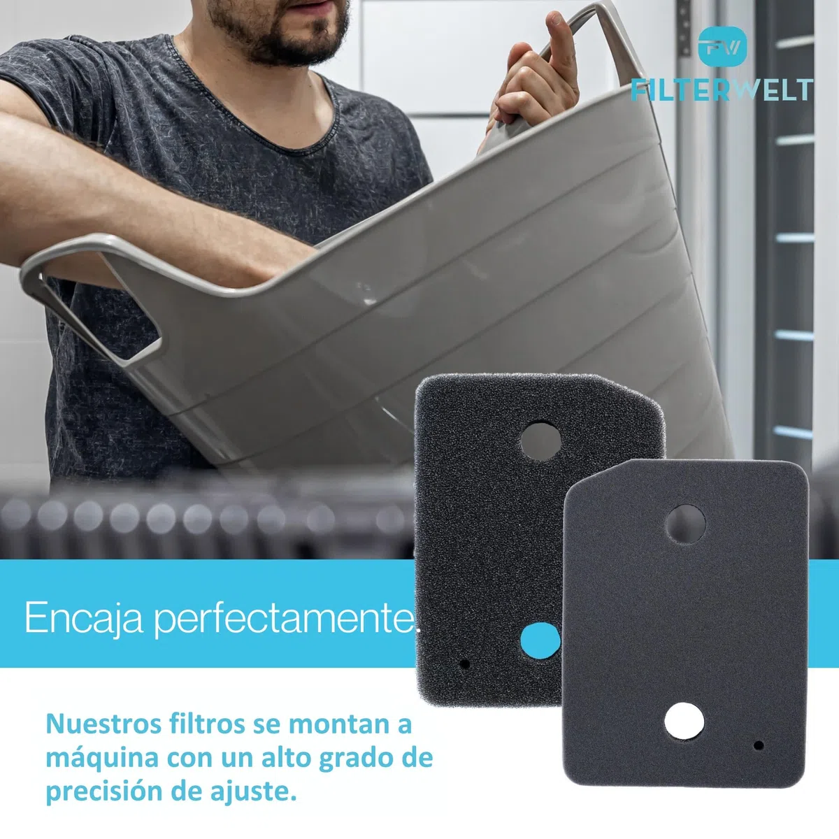 Juego de 2 filtros compatible con secadora Miele T1 9164761 secadora con bomba de calor Thin Thick-fine | 207 x 157 x 30mm | esponja filtro estera secadora condensador filtro de pelusa filtro